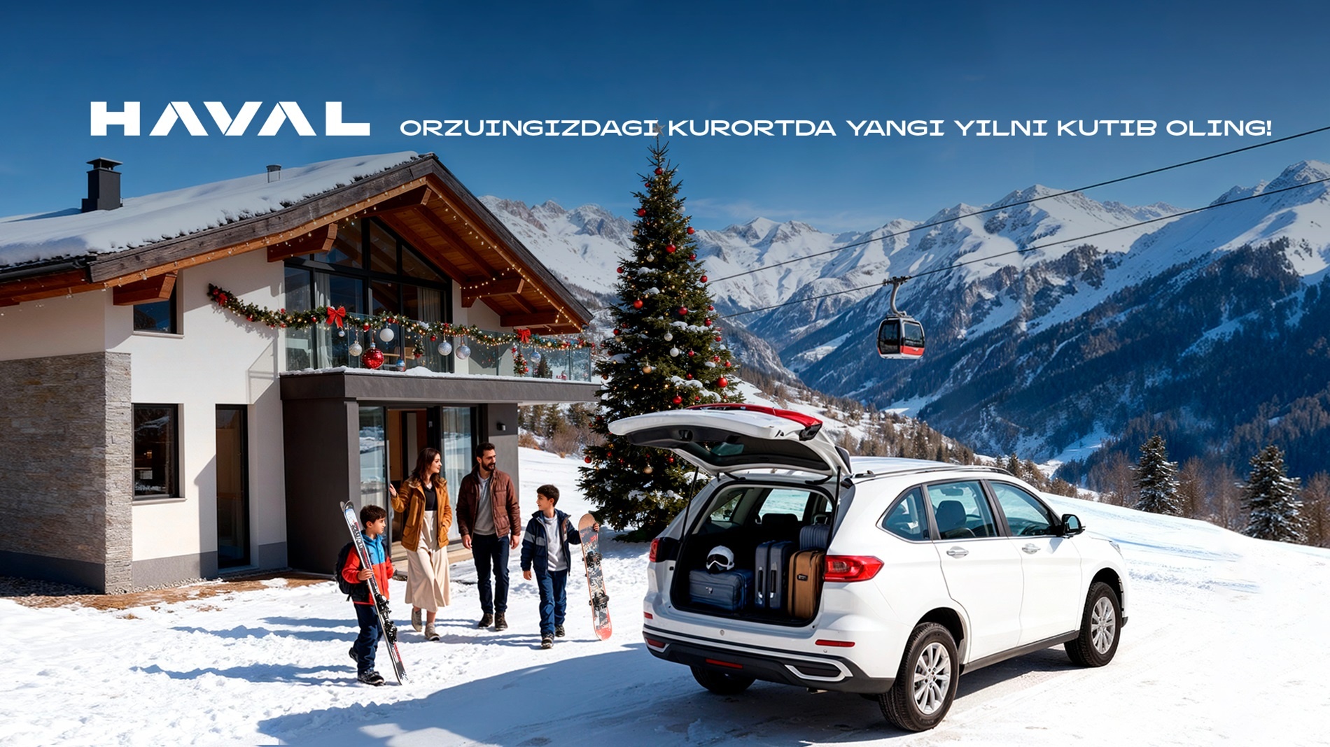 HAVAL bayramona yutuqli o‘yinni e’lon qiladi: KROKUS tog‘li dam olish majmuasiga uyushtiriladigan safarni yutib oling!